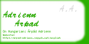 adrienn arpad business card